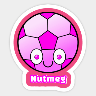 Smiling Football/Soccer - Nutmeg Sticker